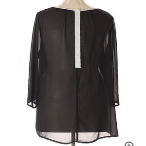 Roz & Ali Tops - Sheer chiffon top Roz & Ali Tops - Sheer chiffon top